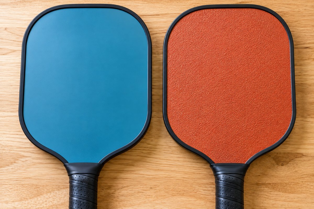Smooth versus textured pickleball paddle surfaces, the surface difference usa pickleball approved paddles spin testing was built to measure